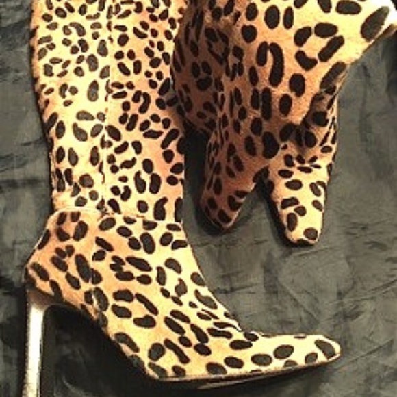 BCBG Shoes - BCBG Leopard fur boot